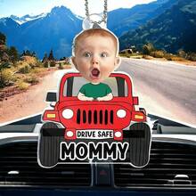 Regalos del Día del Padre, Adorno personalizado con foto de coche para papá, Colgador de coche para papá, Decoración de coche, Regalo para papá, Adorno de conducir, Regalos para papá - Multicolor - Ver 6