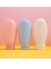 4Pcs Portable 60ml Water Emulsion Separate Bottle Travel Bottles Leak-Proof Refillable Lotion Containers Travel Essentials Travel Accessories Travel Must Haves Beach Vacation Summer Holiday School Accessories Back To School Supplies Stuff