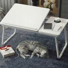 Omkeerbaar opvouwbaar laptopbureau, verstelbaar tafelblad voor op schoot, slouchy bureau met hoogteverstelling, studeertafel