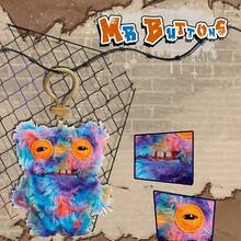 ZURU Plush Clip-On Keyring Mr Buttons Funny Ugly Monster Plush Doll - Mr Buttons - View 2