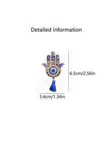 1pc Fashion Personalized Palm Devil's Eye Decor Air Vent Clip, Car Air Freshener Clip, Car Accessories