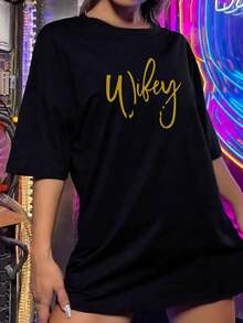 Women T-Shirts - Hitam - View 2