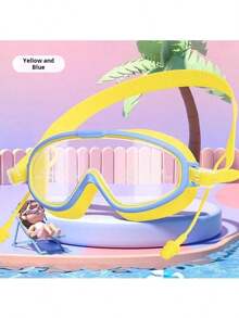 Swimming Goggles With Nose Anti Fog Goggles, Face Mask With No Leakage, Transparent Floating Diving Face Mask, 180 Wide Field Of View - Baby Pink - View 11