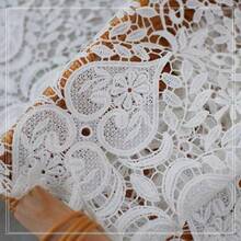 Water-Soluble Lace, Milk Silk Embroidery Barcode, DIY Lace Accessories, Three-Dimensional Hollow Large Barcode - White - View 9