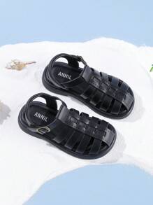 Annil Zapatos para niños, sandalias deportivas para niñas, zapatos de princesa para primavera y verano, zapatos romanos de suela blanda para uso exterior