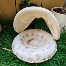 Infant Swimming Pool Float With Canopy, Inflatable Baby Swim Ring With Detachable Sunshade, Outdoor Swimming Pool Accessories And Pool Party Games, Toddler Swimming Float Toy - Multicolor - View 11