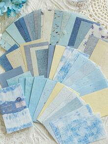 MOCARD 50 张/包简约复古剪贴簿纸、DIY 装饰衬纸、节日礼物、手工拼贴材料、个性化剪贴簿规划、创意学校文具用品、学校用品、返校 - 黑色 - 查看 8