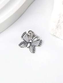 1 pieza de Charm de mariposa de plata de ley 925 único y sencillo para mujeres, joya fina hecha a mano, regalo