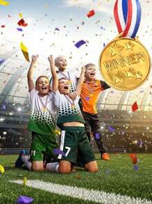20pcs-Baby Shower Gold Winners Medals, Plaques, Gymnasium Day Medals, For Sports, Competitions, Talent Shows, Spelling Bees Birthday Party Gifts, Motivational Baby Gifts, Gifts For Boys And Girls