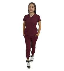 Scrub Sets - Red Violet - View 1
