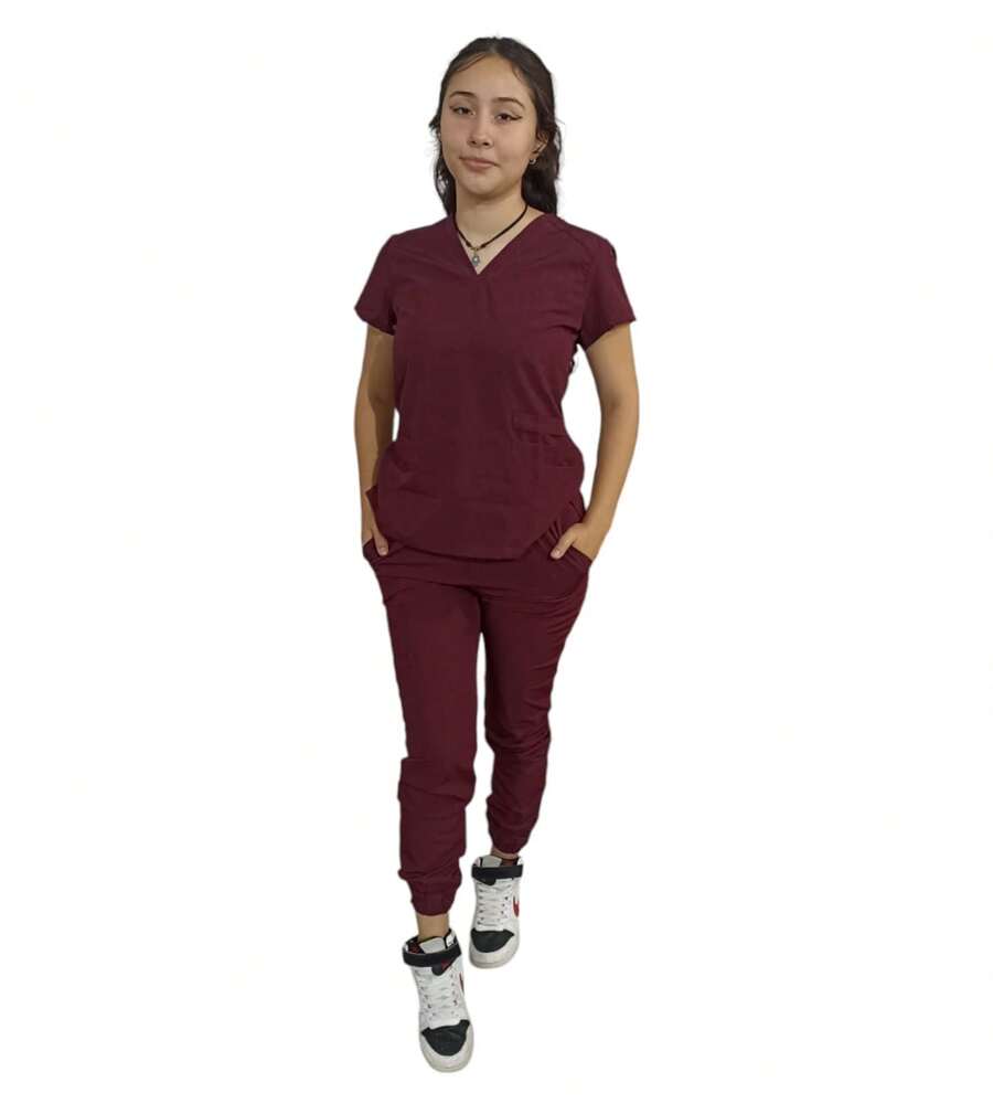 Scrub Sets - Red Violet - View 1