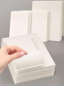 3pcs/150pcs Waterproof Sticky Notes, Transparent Adhesive Memo Pad For Book Annotation, Diary, School & Office School Supplies,Back To School