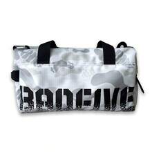 Li-Ning BADFIVE Reflective Unisex Crossbody Bag – 2025 Water-Resistant Sporty Sling PackABDV081 - White and Grey Camouflage Full Print - View 4
