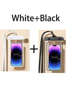 5pcs Portable Waterproof Luminous Phone Pouch, With Glow Sensitive Screen, Waterproof Diving Protective Case, Floating Phone Bag, Ideal For Summer Travel, Diving, Swimming, Beach Activities (Choose 1/2/3/5PCS) - Multicolor - View 21