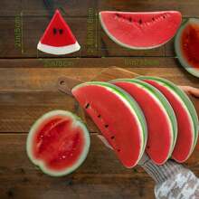 Fake Watermelon - 2 Sizes Of Artificial Simulation Watermelon Slice, Realistic Lifelike Faux Watermelon Slices Combination For Tiered Tray Kitchen Birthday Wedding Party Decoration