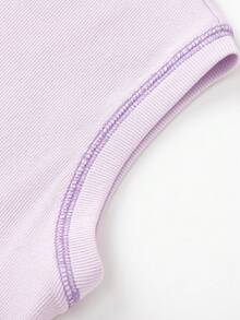 Balabala Children's Tank Top Girls' 2025 Summer Big Young Girl Sleeveless Fashionable Cool Top - Pink Purple - View 7