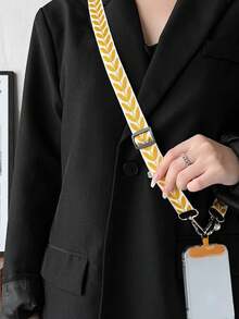 （2 个可调节紧固件随机）可调节绿叶手机挂绳，配有仿珍珠吊坠，适合工作 ID 或休闲使用，可作为送给母亲、家人、朋友、生日、节日的礼物，手机挂饰，手机链 - 彩色 - 查看 10