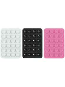 3/4个装硅胶粘性手机支架，防滑硅胶粘性手机支架，手机壳支架，免提手机配件，自拍和视频支架，1/2/5/10/50/100个装，多功能手机配件，适用于所有型号 - 彩色 - 查看 21