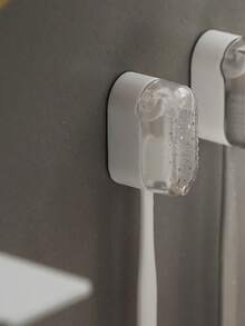 4pcs/Set, 2pcs Household Toothpaste Squeezer And 2pcs Dust Cover Toothbrush Holder, Wall-Mounted Toothbrush Rack, Waterproof Bathroom Toothbrush & Accessories Storage Organizer (Color Random), Bathroom Accessories, Bathroom Storage, Save Toothpaste, Toothpaste, Toothpaste, Ointment, Hand Cream, No Waste Christmas For Holiday Gift Giving Home Bathroom Decor - Multicolor - View 8