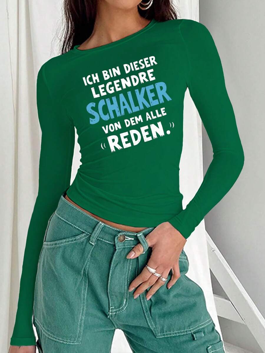 LEGENDARY Schalke Women's Fashion Long Sleeve Clothing - Green - View 1