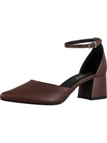 Women's Pumps GiGiL Pointed Toe Thick Heel Salomé Classic Fashion - 鏽棕色 - 查看 2