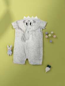 Baby Kisses Gris claro divertido cómodo fresco ideal pijamadas fiestas disfraces días relajados casa salidas informales sesiones fotográficas mameluco infantil capucha estilo tiburón diseño creativo practicidad cierre frontal cambio rápido capucha carita aleta dorsal imaginación algodón suave tejido transpirable frescura confort tacto delicado piel infantil diseño lúdico estilo temático animal divertido bebés niños pequeños moda infantil primavera verano manga corta tela ligera libertad movimiento temperatura corporal adecuada prenda mameluco bebé disfraz tiburón ropa infantil divertida enterizo capucha ropa bebé cómoda mameluco algodón suave mono bebé disfraz cómodo conjunto temático regalo original uso diario eventos casuales favoritos padres cuidadores funcionalidad estilo encanto - Gris - Ver 2