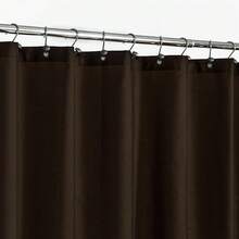 New N&Y HOME Fabric Shower Curtain Or Liner With Magnets - Brown Shower Curtain For Bathroom With Hotel Quality, Machine Washable - Brown, 72x72 - 棕色 72 英寸寬 x 72 英寸長(1 包) - 查看 6