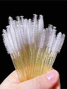 100/50pcs Eyelash Brushes, Mascara Brushes (With Container), Bendable Disposable Eyebrow Brushes, Eyelash Extension Brushes, Eyebrow Brushes, Castor Oil Brushes (Not All SKUs Are In Bottles) (Multiple Colors Available) - Multicolor - View 8