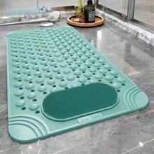 Anti-Slip Bathroom Mat With Brush For Shower, Non-Slip Toilet Mat