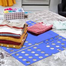1PC Clothes Folding Board Easy And Fast Laundry Shirt Folding Board Home Storage Tool For Adults Clothes Folder Magic Folder T Shirts Jumpers Organizer Fold Save Time Pants Holder Quick T-Shirts Home Storage Hangers Convenient