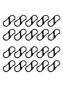 20/10pcs Sturdy And Reliable S-Shaped Hooks - Double Opening Design, Flexible And Easy To Use, Multifunctional Decorative Hook, Suitable For Outdoor And Daily Carry, Various Packaging Zippers For Luggage Decoration Fixing