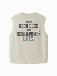 Balabala 男童背心儿童运动背心2025夏季无袖时尚纯棉时尚 - 煙灰卡 - 查看 5