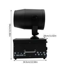 WANLECY 1200W Shaking Head Jet Foam Machine Party Snow Foam Machine For Stage Wedding US - US A Type Plug(110-127V) - View 4