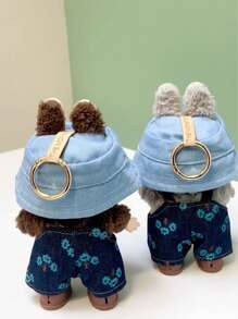 4pcs LAB UBU Doll Clothes, Blindbox Hanging Accessory Casual Hoodie Outfit Set, Suitable For 15cm-17cm (5.9in-6.69in) Dolls, Doll Replacement Clothes/Shoes, Fit For Birthday, Festival, Valentine's Day Gifts, Unisex