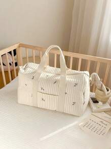 1 pezzo Borsa mamma personalizzata con ricamo a disegno di orsetto, borsa maternità e per bambini di grande capacità personalizzata con ricamo, borsa fasciatoio con motivo carino a cartoni animati, borsa a tracolla multifunzione alla moda per mamme, adatta per uso quotidiano e come regalo per famiglia, amici, neomamme, forniture scolastiche, di grande capacità, versatile, multifunzione, colorata, carina, adorabile, sobria, divertente, kawaii, stile Y2K, minimalista, per pendolarismo, casual business, basic, personalizzata, unica, regali ideali per lui, regali ideali per lei, per lei, famiglia, amici, fidanzata, per anniversari, per compleanni, per vacanze/viaggi, per attività all'aperto/uscite/viaggi/escursioni/stadio/sport/arrampicata, per lavoro/pendolarismo/ufficio