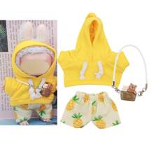 Hoodie, Shorts, Umhängetasche und Zubehör Set, Mode Accessoires & neue Peripheriegeräte (ohne Figur)