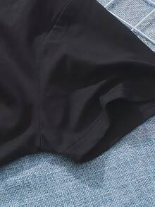 Camiseta souvenir de la Amalfitana de Italia con limón, Italia - Negro - Ver 2