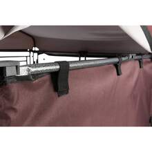 Dog Kennel Sunshade, All-Weather Side Panel, Fits 2.5x2.5x3-FT Kennel, Burgundy - 酒紅色 - 查看 4