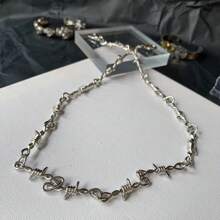 1Pc Punk Thorns Wire Barbed Trousers Long Waist Chain Hippop Grunge Goth Women Men Pants Jeans Accessories