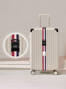 4pcs Personalized Embroidered Luggage Straps, Travel Suitcase Password Lock Security Strap, Multi-Color Fashion Versatile Packing Belt, Thick & Durable Anti-Burst Luggage Binding Strap, Securely Fixes Checked Luggage, Suitable For Travel, Gifts For Family, Friends, Holidays Like Mother's Day, Teacher's Day, Valentine's Day, Christmas, Father's Day, Birthdays