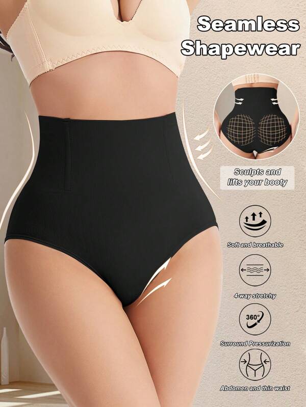 High Waist Shaping Panties Seamless Tummy Control Panties Waist Trainer Slimming Sheath Woman Flat Belly Hip Butt Lifter Briefs Women Shapewear
