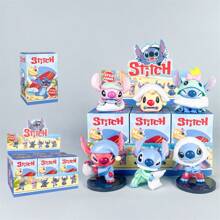 Disney Caja ciega de la serie Lucha de almohadas de Disney Lilo y Stitch - Caja misterio de figuras coleccionables, juguetes exquisitos y regalos decorativos, figuras de sorpresa únicas con detalles y accesorios intrincados (estilos aleatorios)