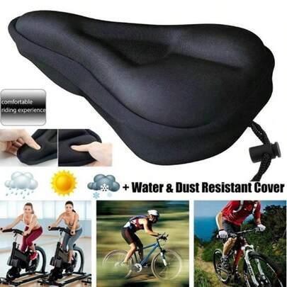1 pieza Cubierta para sillín de bicicleta, Cubierta de asiento de bicicleta de montaña engrosada Accesorios
