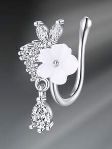 CIZME Fake Nose Rings Stainless Steel Gold Faux Septum Rings Dangle U Shaped Fake Nose Piercing Jewelry Non Piercing Septum Rings For Women Men Fake Lip Rings Ears Clip On Cartilage Earring - Fake Nose Ring - View 15