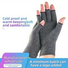 Gants demi-doigts respirants - fibre de polyester anti-dérapante et durable, convient pour la conduite, la fitness, les activités extérieures, la pêche et le combat - conception tricotée lavable en machine, disponible en noir, gris, rose et beige