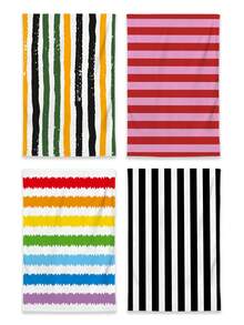 Set de 2 toallas de mano con patrón geométrico ultrasuaves, trapo de cocina tejido de poliéster ultrablandos, decoración de granja moderna, regalos para vecinos, artículos de limpieza, toallas de cocina