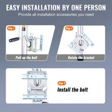 Heavy-Duty Trailer Jack With 1500 Lb Capacity - 35.3 In Bolt-On Tongue Jack For RV, Horse, Utility, And Yacht Trailers - Features PP Wheels And Comfortable Handle For Easy Lifting - Multicolor - View 11