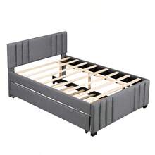 Cama de plataforma tapizada con cama nido, gris (ANTIGUO SKU:SM001006AAE)-5928 - Multicolor - Ver 10
