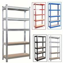 Shelving Unit Garage Shed Storage 5 Tier Racking Shelves Storage Warehouse For Halloween, Christmas Gift, Utility Shelves - Red - View 2