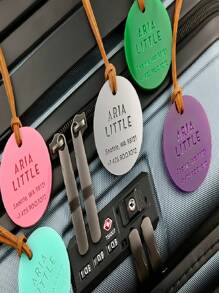 Personalized Acrylic Luggage Tag, Custom Engraved Travel Gifts